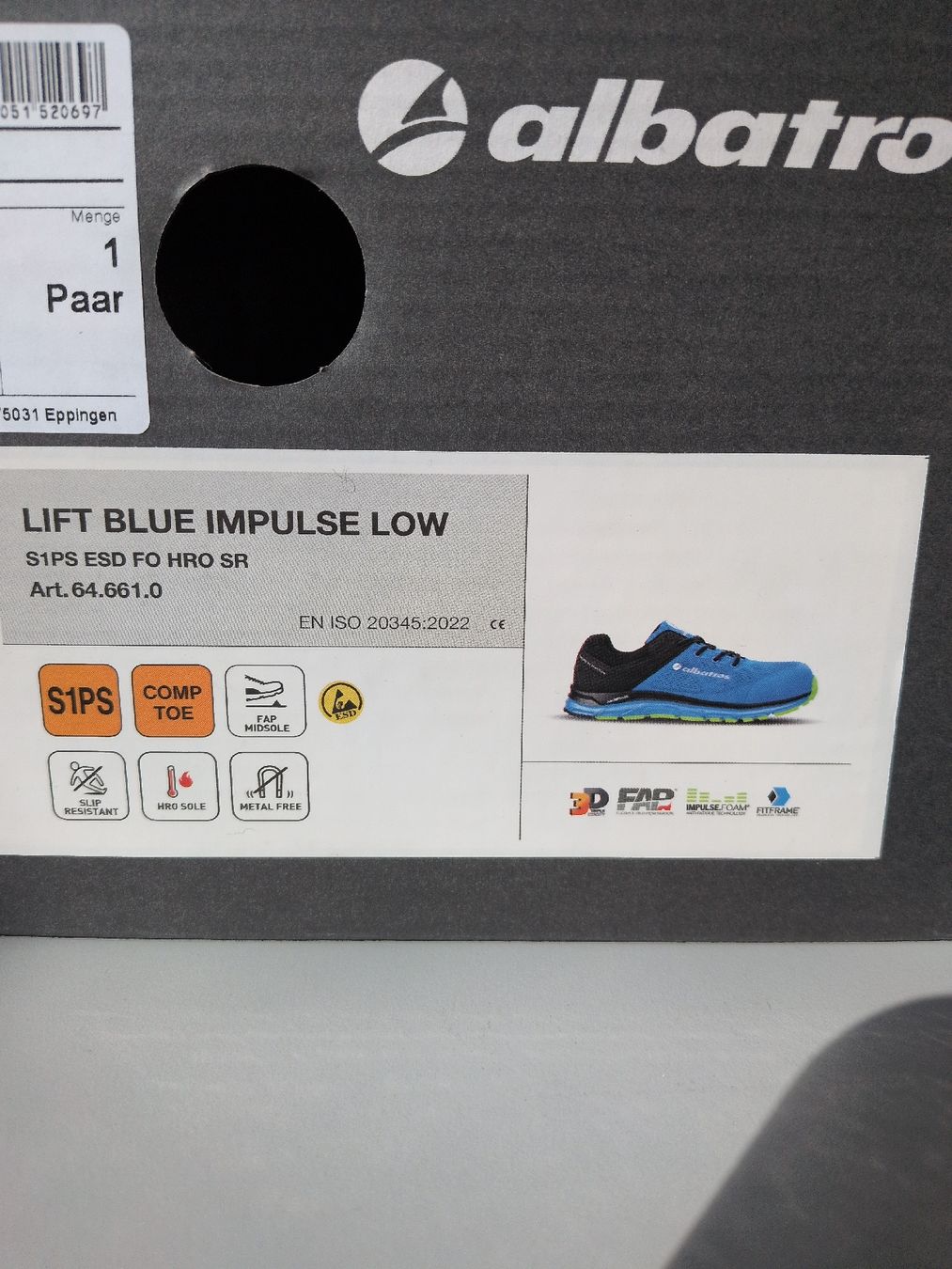 Albatros Herrenschuhe: Sicherheitsschuh – Neu und originalverpackt aus Tagelswangen von Rex600 1