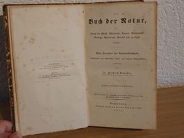 Antik  "Das Buch der Natur" von Dr. Friedrich Schoedler 1856