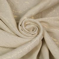 5m Tissu soie à rayures - Blanc et doré - So tissus