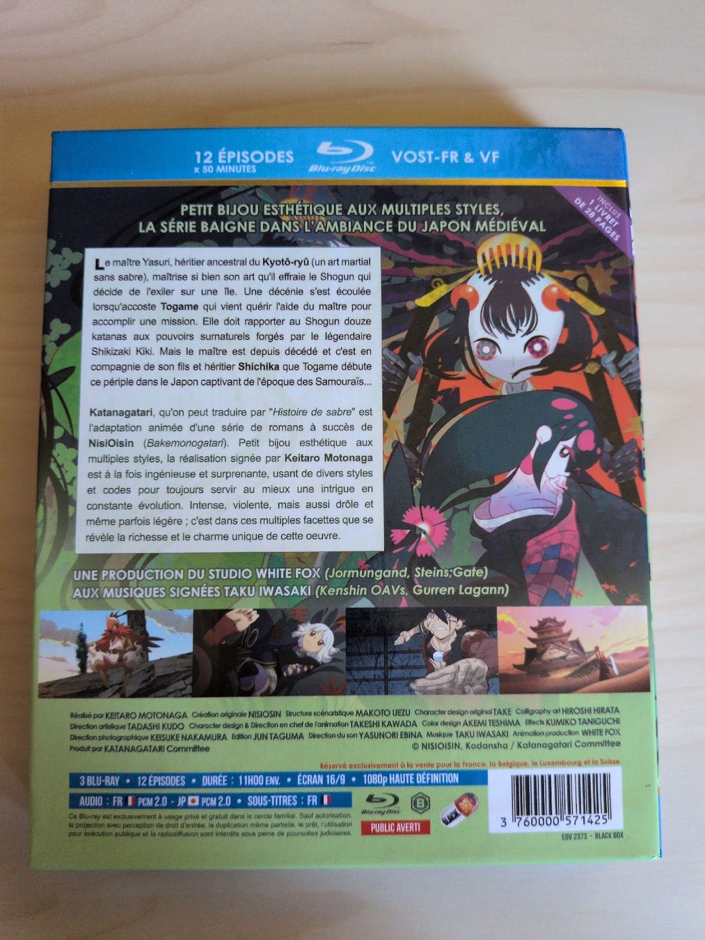 Tutti i DVDs: Katanagatari Edition Saphir Blu-ray Intégrale 3 disques – Nuovo (secondo la descrizione) da Gland venduto da Kyostal 1