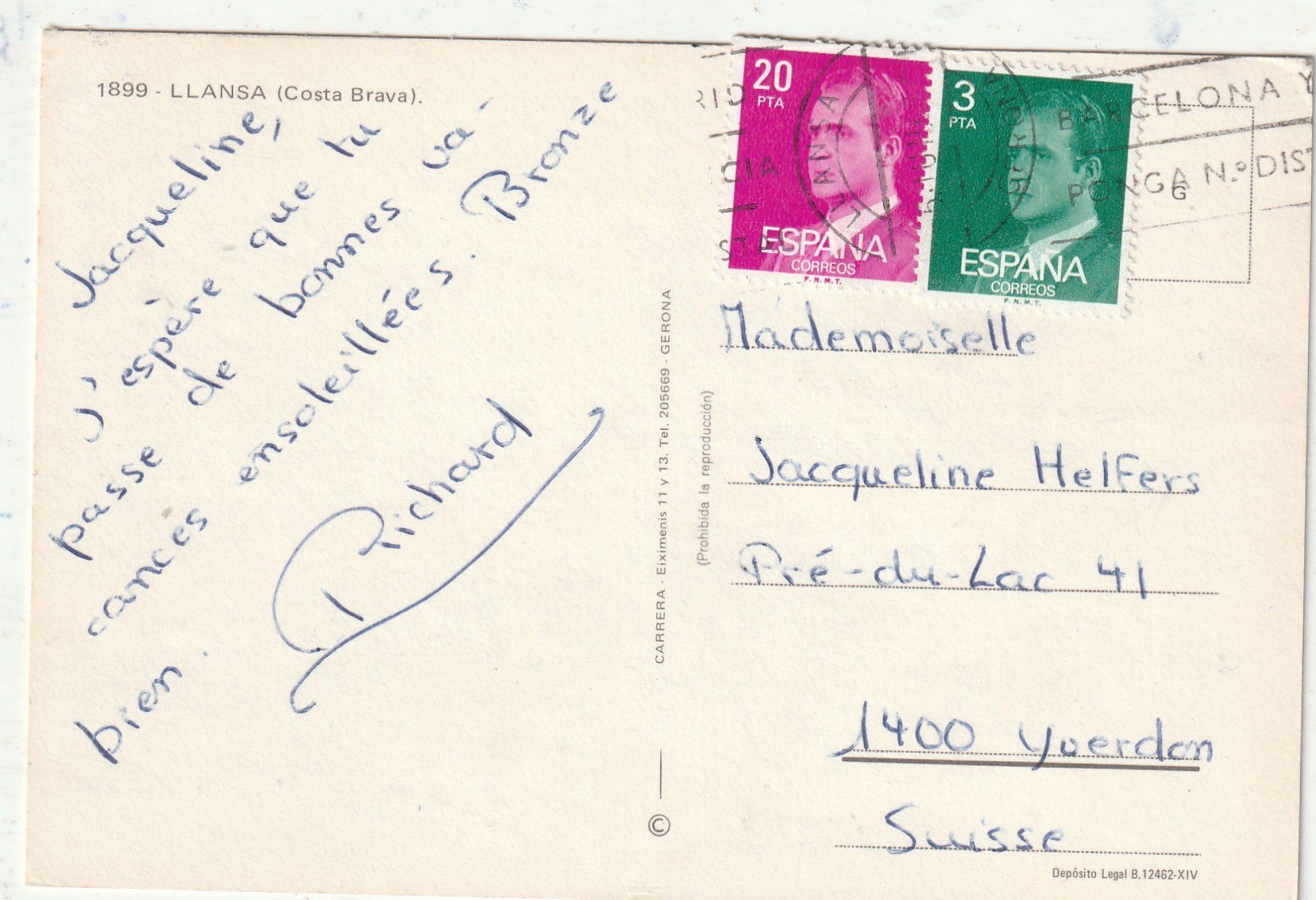 Cartoline postali: Strand Codta Brava  MBK – Usato da Lumbrein venduto da made02 1