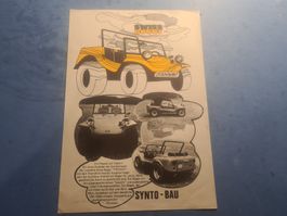 SWISS  BUGGY  VW  KAFER  PROSPEKT  VINTAGE  COLLECTION
