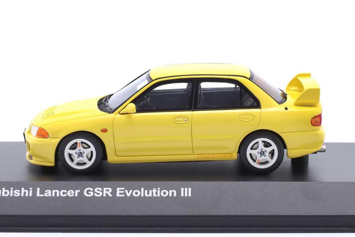 Mitsubishi Modellini d'auto: Mitsubishi Lancer GSR Evolution III  – Nuovo e nell'imballaggio originale da Flawil venduto da Imperiosud 2