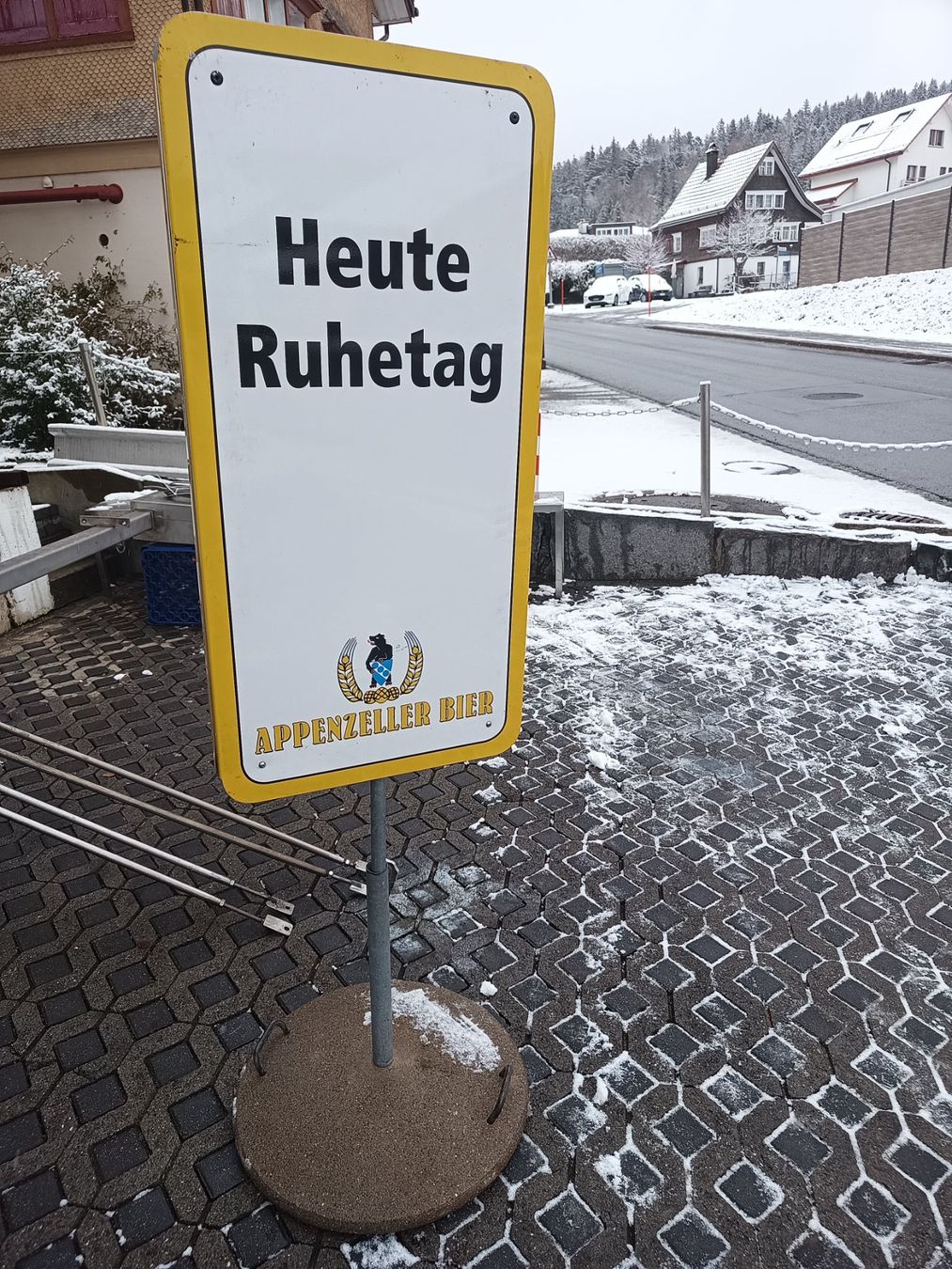 Insegne: Appenzeller Bier Heute Ruhetag Schild – Usato da Oberegg venduto da 19franzi94