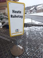 Appenzeller Bier Heute Ruhetag Schild