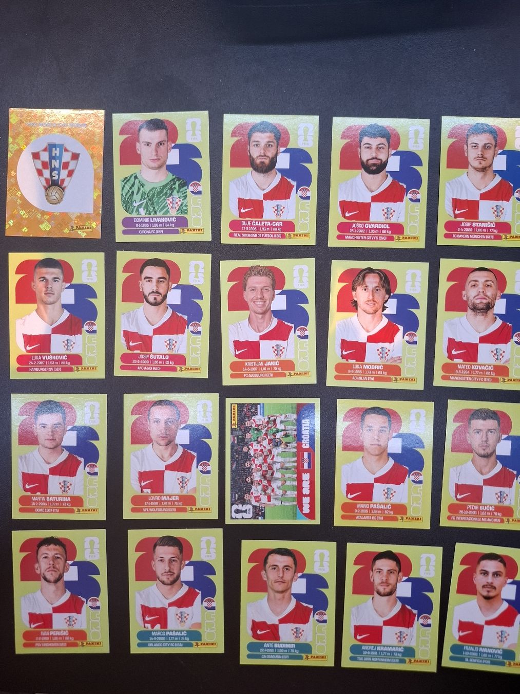 Panini Carte collezionabili: Panini ganzes Team Kroatien  – Nuovo (secondo la descrizione) da Lieli venduto da Andrin.1901