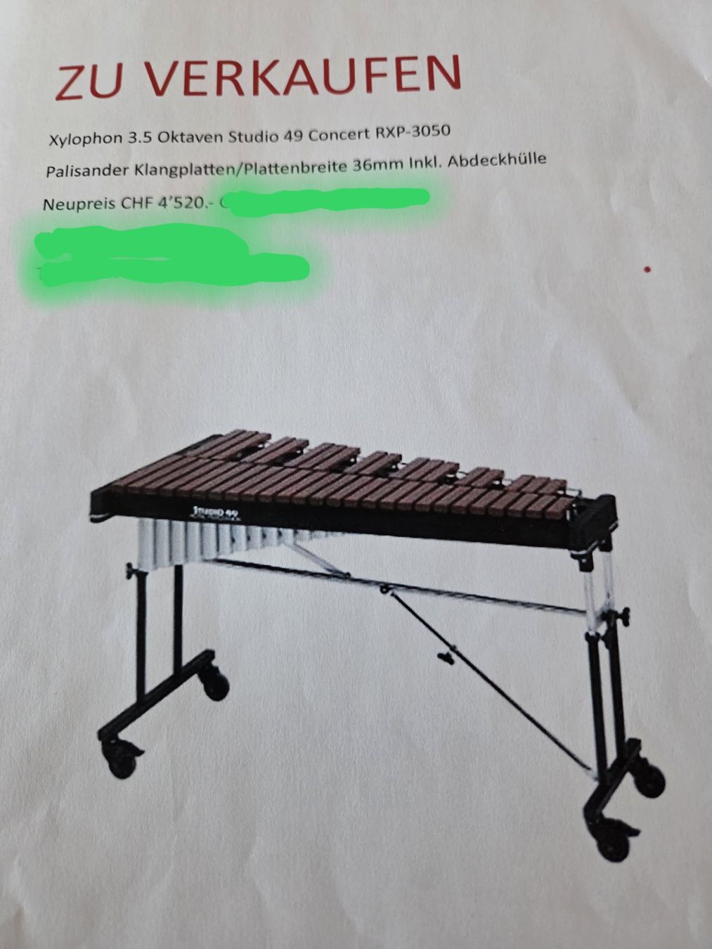 Thomann Strumenti musicali: Xylophone – Usato da Sins venduto da are_j9cs 1