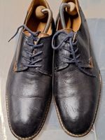Herren Lederschuhe, dunkelblau und braun Grösse 43