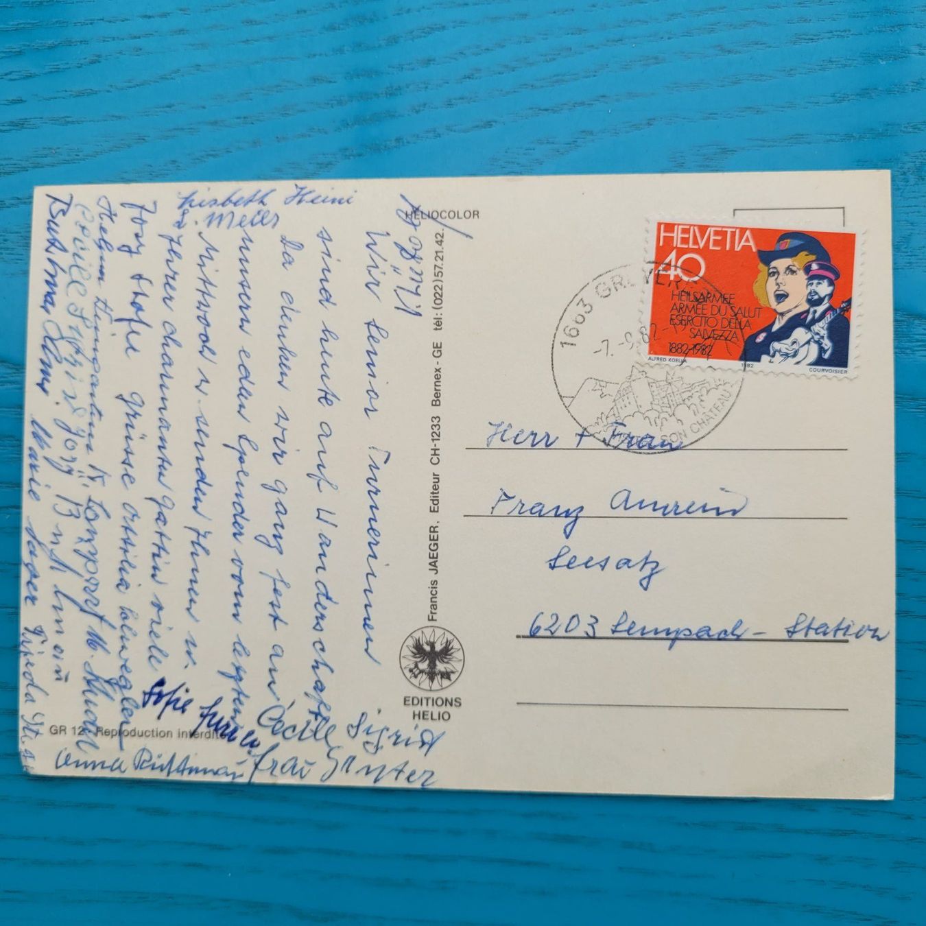 Cartoline postali: Gruyères / Greyerz 1982 – Usato da SCHÜBELBACH venduto da CoKaHa 1
