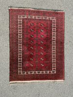 Tapis en laine 180 x 137 cm rouge, style oriental