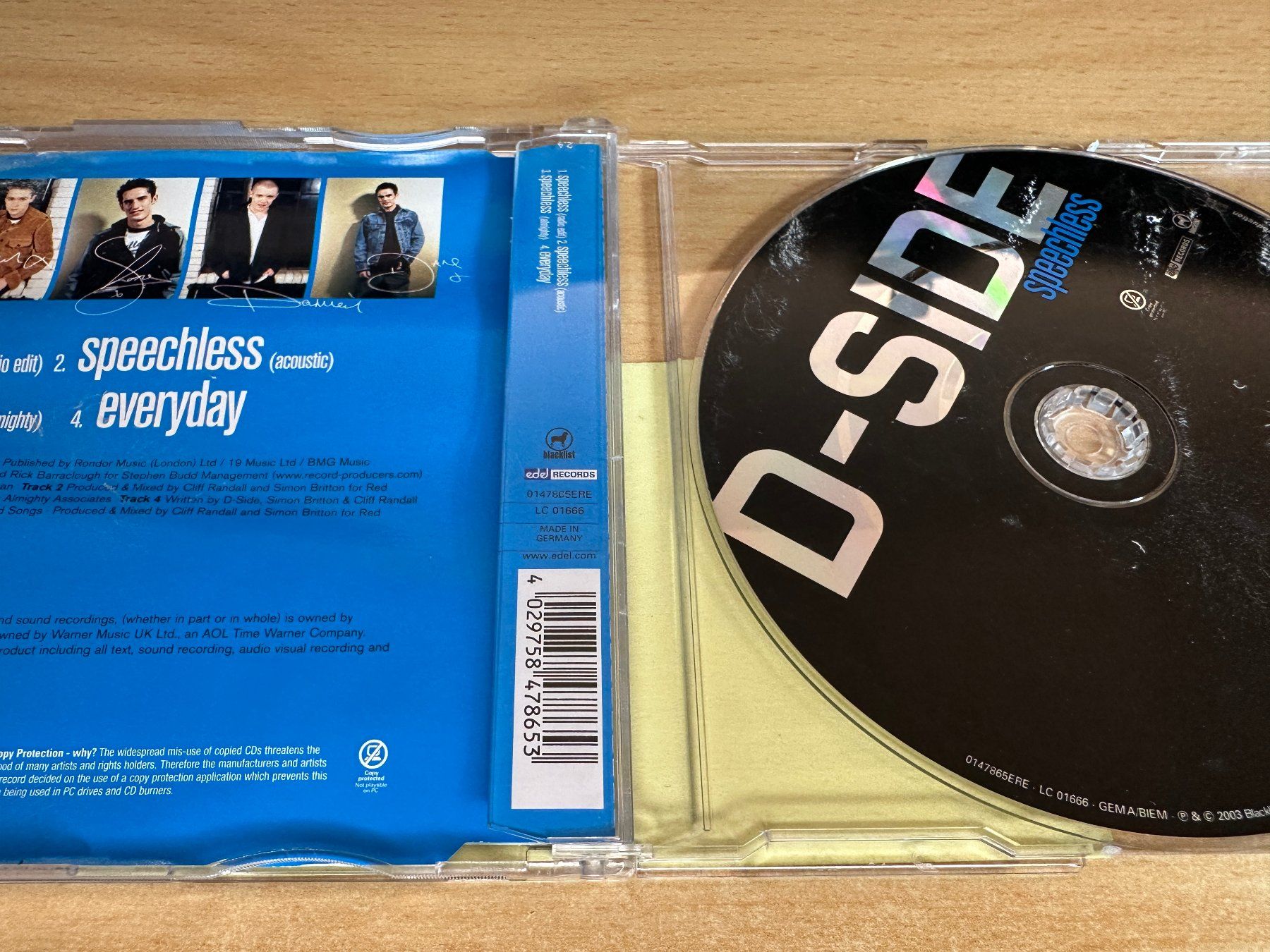 CDs: D-Side - Speechless - Single CD – Gebraucht aus Rikon im Tösstal von Alpenmutz 1
