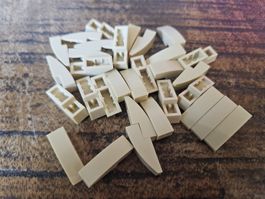 lego 50950 lot de 30 pièces Tan Slope, Curved 3 x 1
