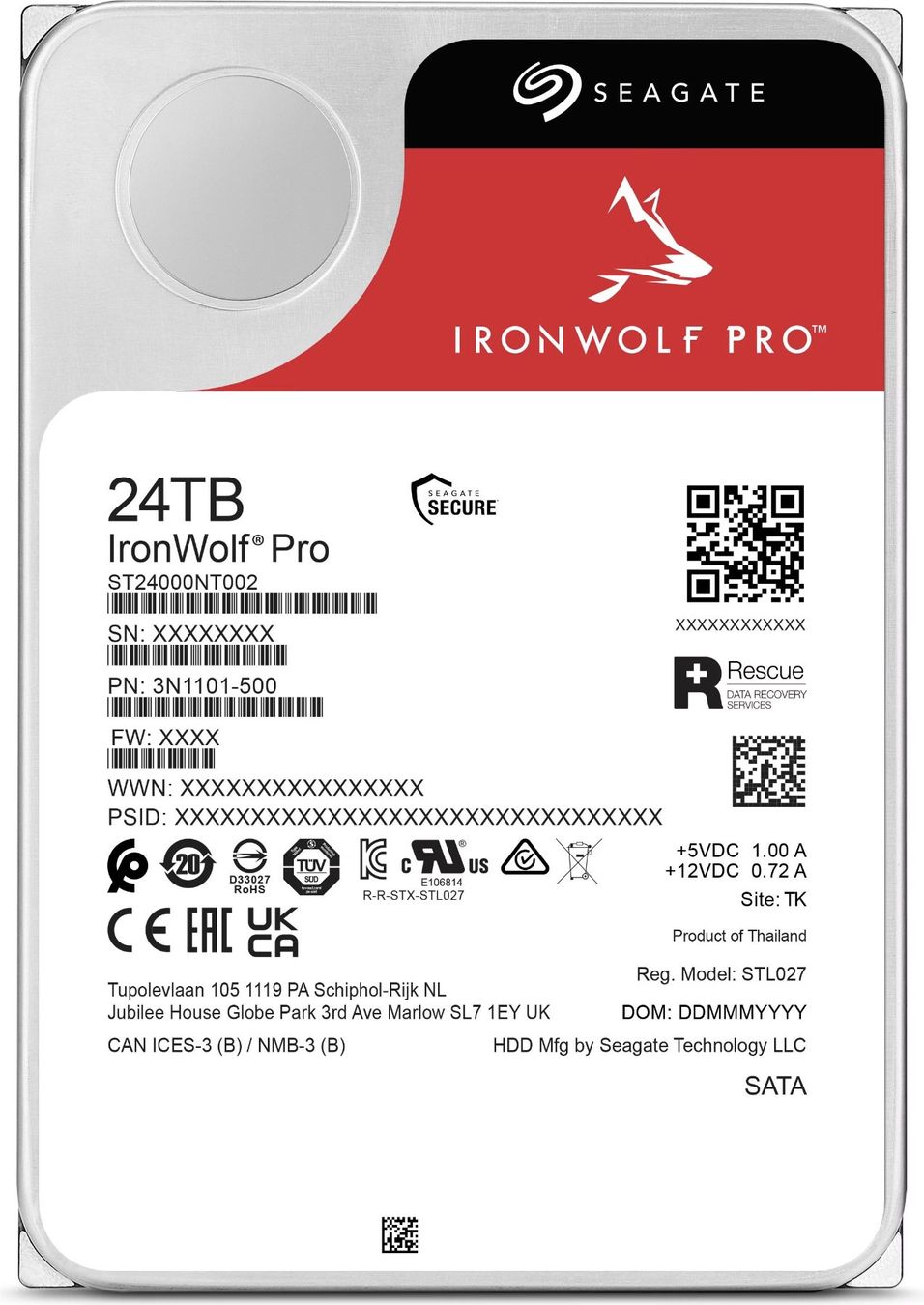 Seagate Harddisks: 4 Stück Seagate IronWolf Pro 24 TB – Gebraucht aus Schlieren von exklusiv-sammler 1