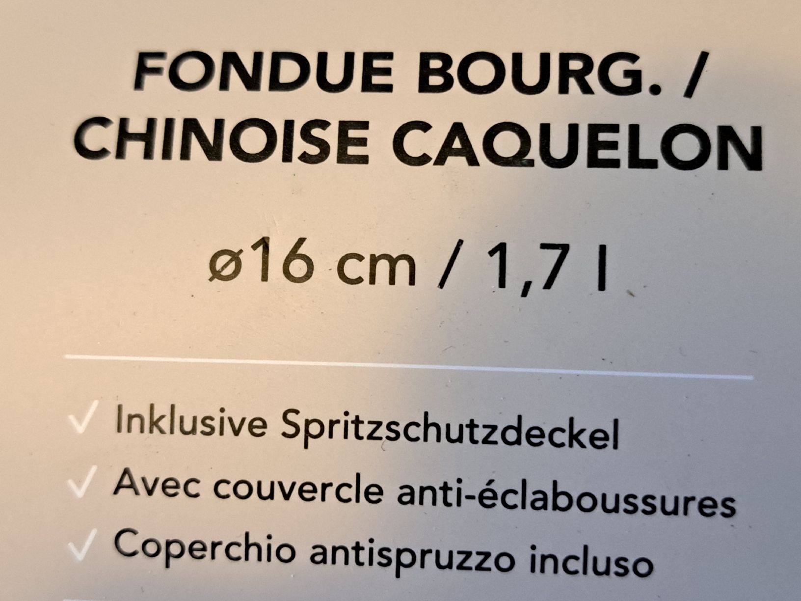 Pentole: FONDUE Topf Edelstahl – Nuovo e nell'imballaggio originale da Frauenfeld venduto da berk39 3