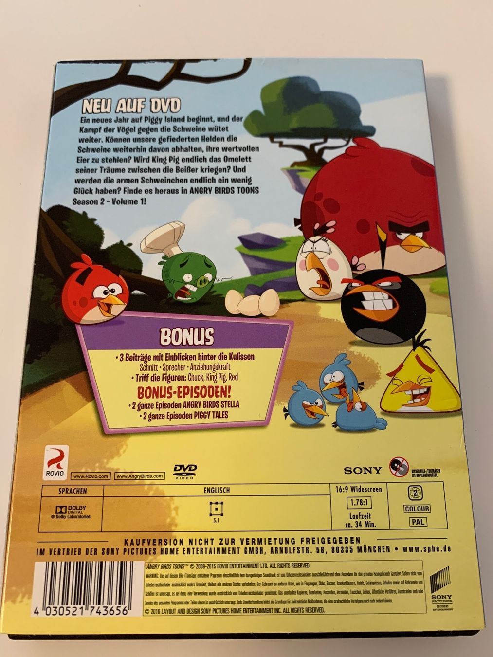 Tutti i DVDs: DVD-Angry Birds Toons, Staffel 2 – Usato da Kreuzlingen venduto da jamie45 1