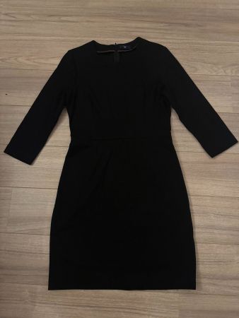 Schönes schwarzes GANT Kleid mit 3/4 Aermel schwarz, Gr. 38