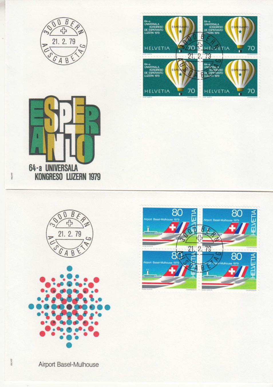 Tutti i francobolli: SBK 622 - 625 im 4er-Block FDC – Usato da Bürglen TG venduto da StampGraf 2