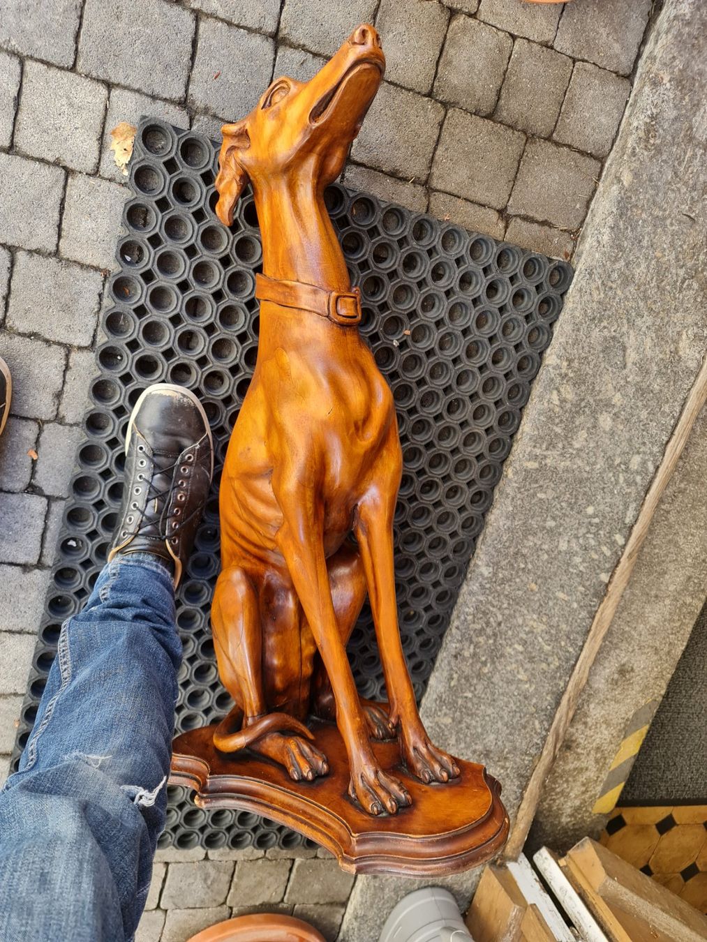 Skulpturen & Statuen: Grosse Holzskulptur Windhund – Gebraucht aus Degersheim von Tosam_Degersheim 8