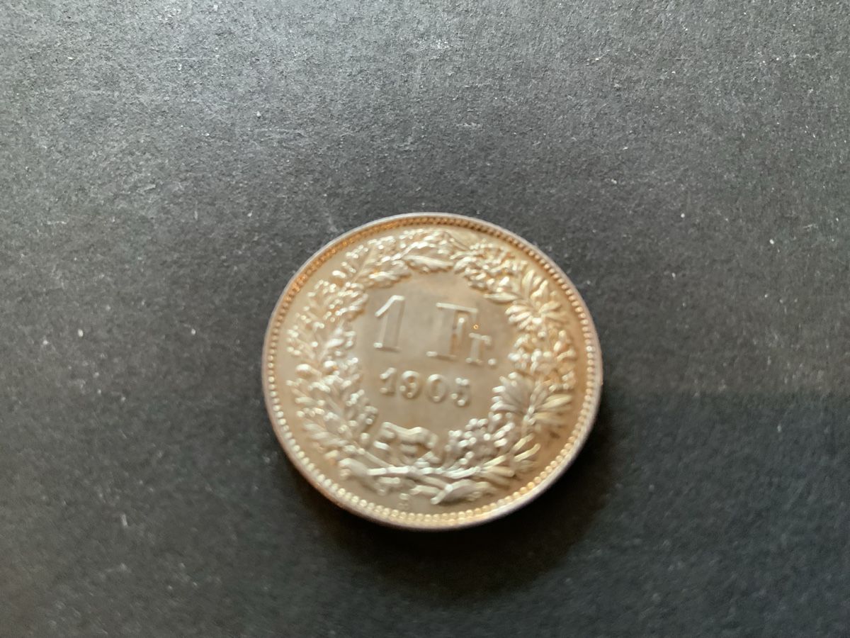 Alle Münzen: 1905 EINFRÄNKLER SILBER PERFEKT UNZ ++ – Gebraucht aus Beinwil am See von Ricri 1