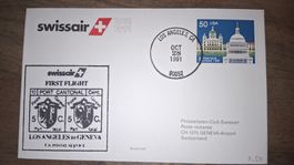 Swissair Los Angeles - Geneve 28.10.1991