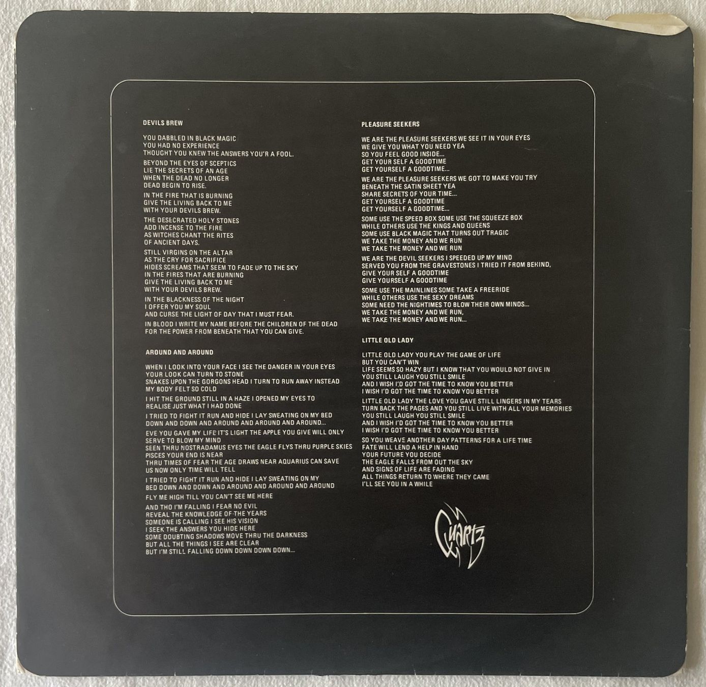 Dischi in vinile: Quartz - Quartz - LP - 1977 - OIS - First Press - Jet Record – Usato da Uster venduto da Zardodel 7