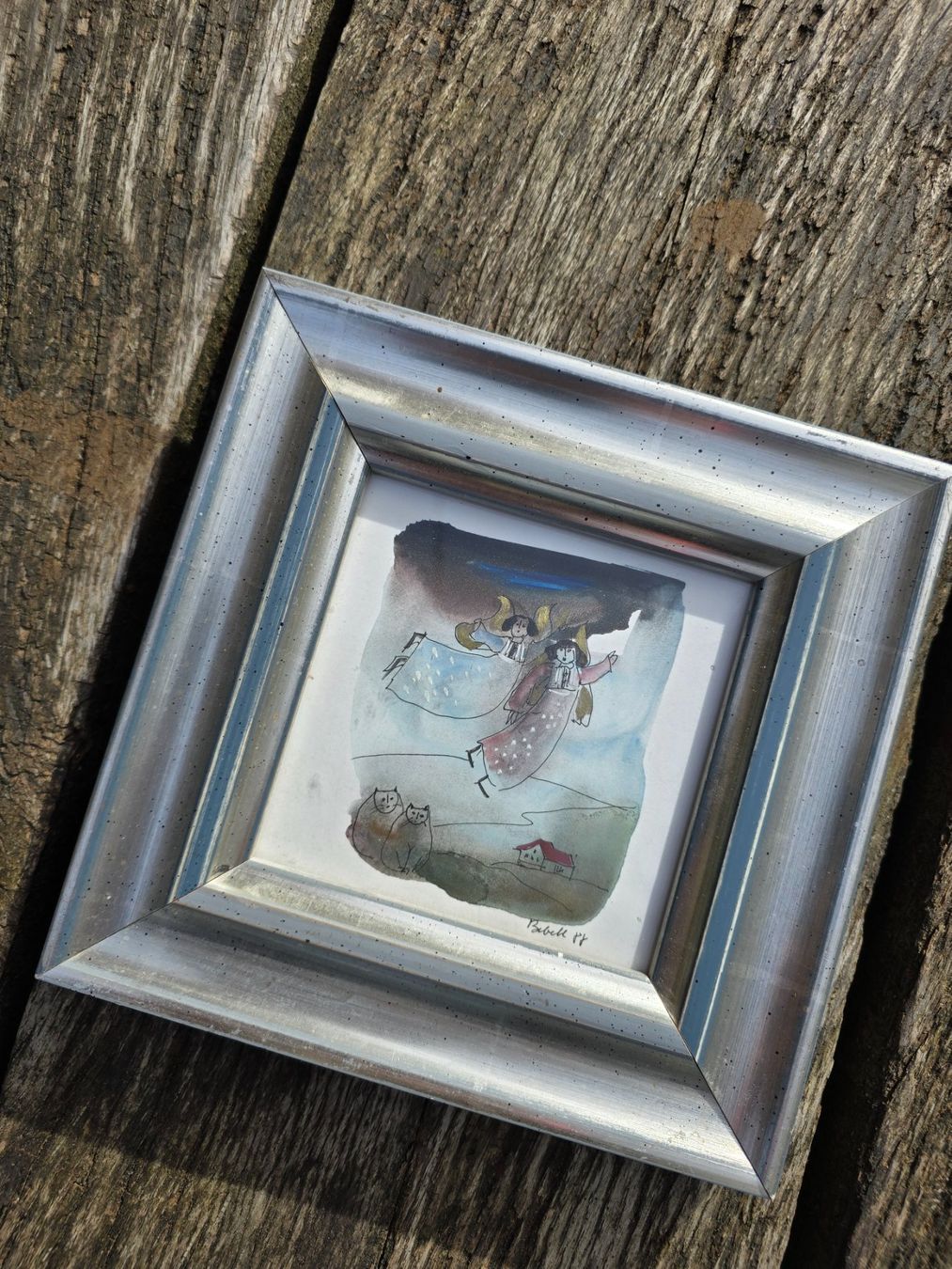 Dipinti: Bild: 17.5 x 17.5 cm – Nuovo (secondo la descrizione) da Romanshorn venduto da Rachacha