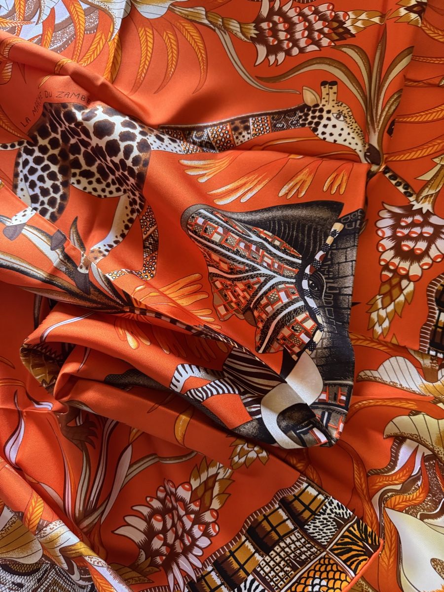 Hermès Foulard & Sciarpe: Hermès carré 90 Marche du Zambeze  – Nuovo e nell'imballaggio originale da Genève venduto da HappyLifestyle 1