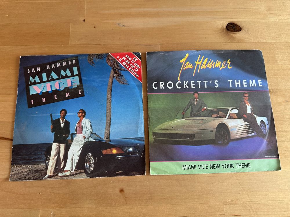 MIAMI VICE tolle Singles Kult Film DON JOHNSON JAN HAMMER (Gebraucht ...