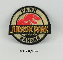 JURASSIC PARK RANGER - Aufnäher - Aufbügler - 8,7x6,5cm