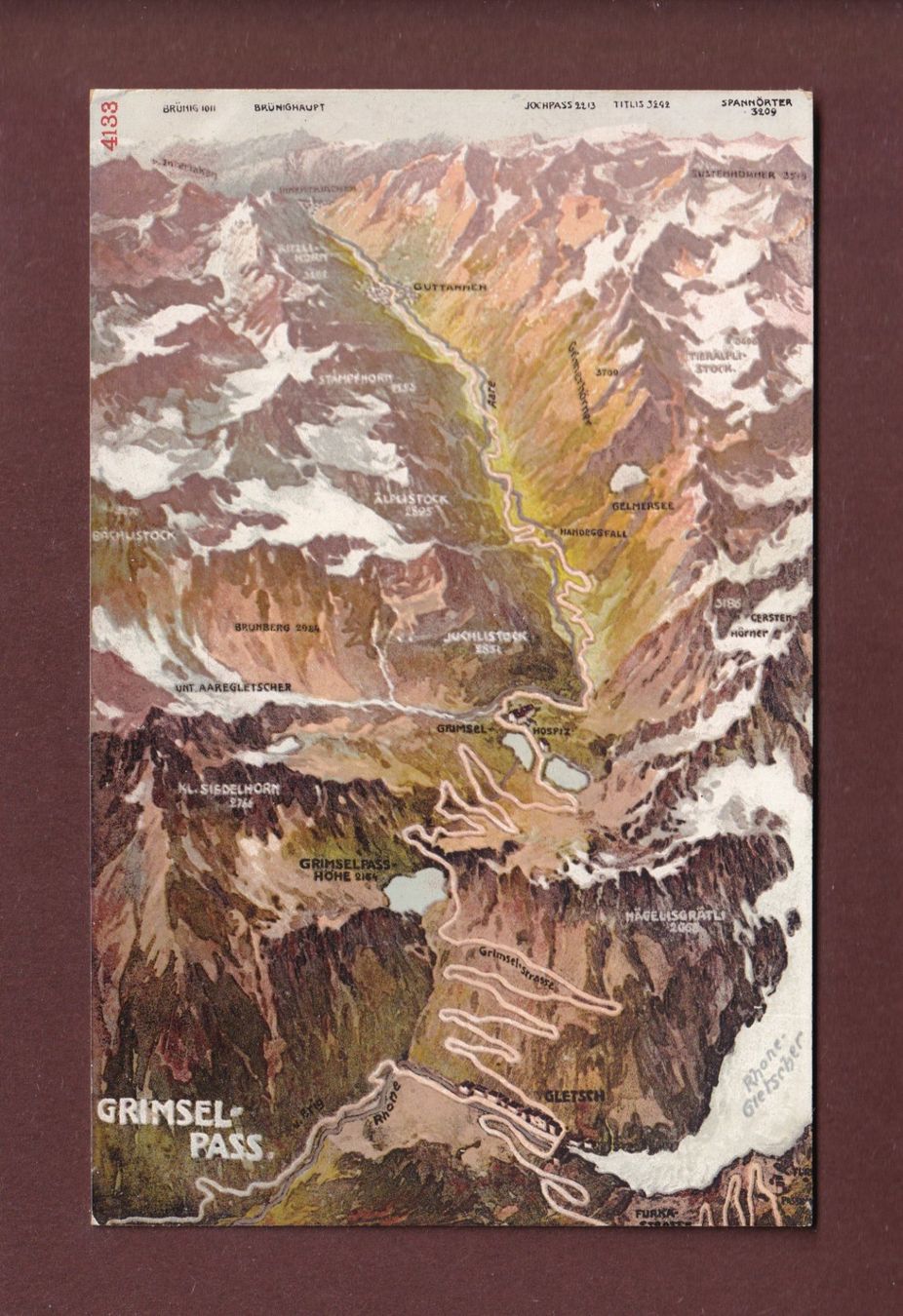 Ansichtskarten: GRIMSEL-PASS – Gebraucht aus Pully von nicecards-shop