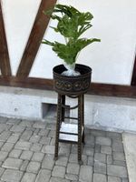 Pflanzenständer Metall antik mit Verzierungen