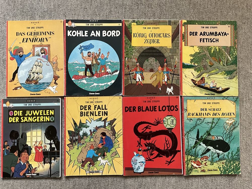 8 x Tim und Struppi Comics (Gebraucht) in Jona für CHF 44 – mit ...