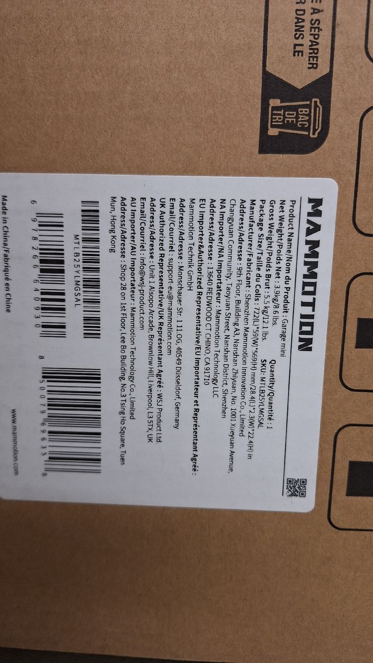 Mammotion Tagliaerba: Mammotion Garage mini, neu ungebraucht – Nuovo e nell'imballaggio originale da Olten venduto da rizbi 1