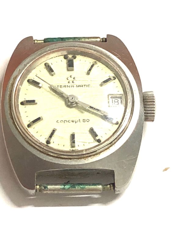 Petite Horloge à Poser Vintage – Pendule En Métal Pour Pièces Ou Restauration