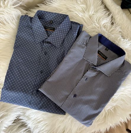 2 ETERNA Slim Fit Hemden 43/17