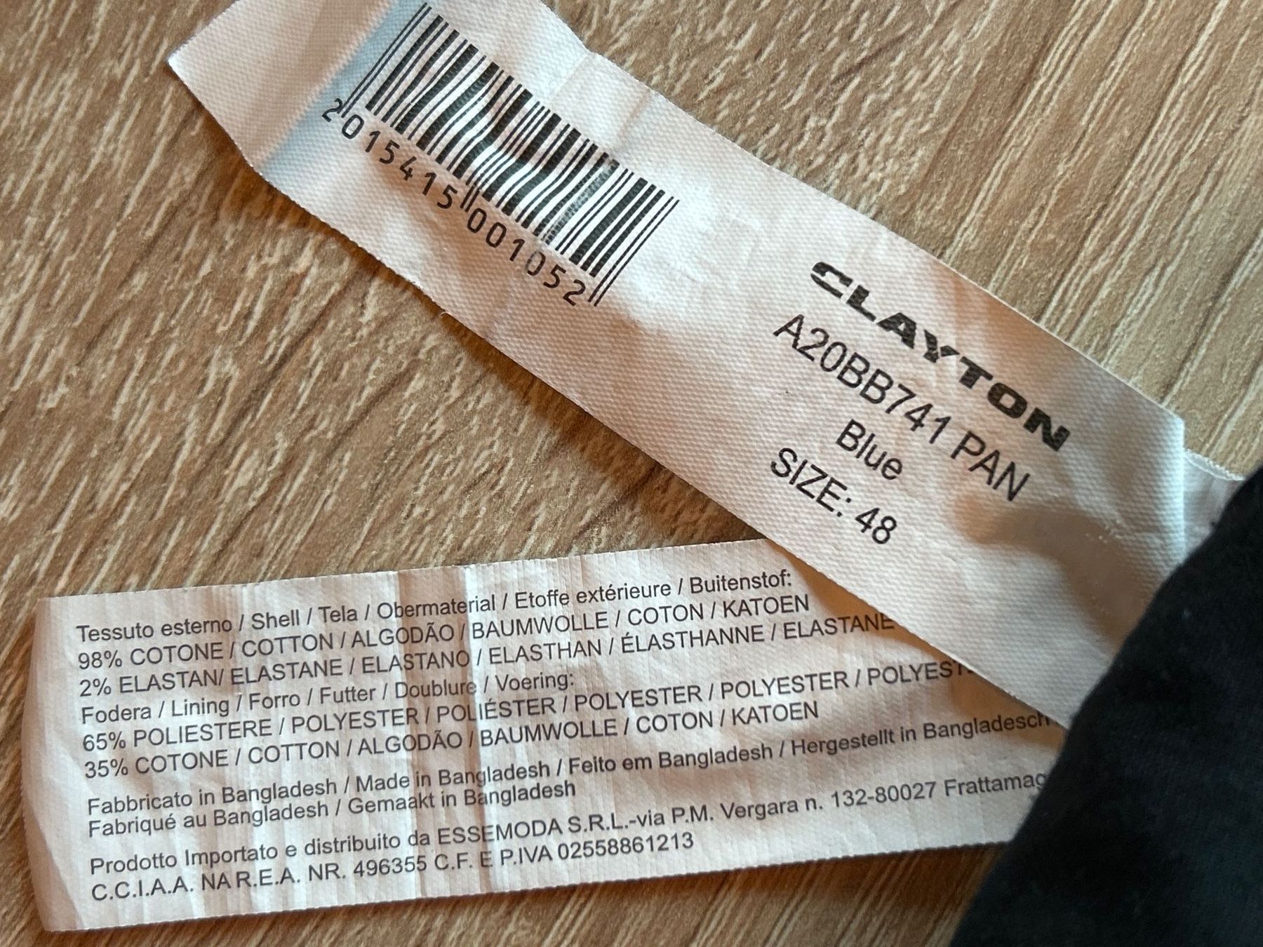 Jeans: CLAYTON Herren Jeans Gr.  48 – Usato da Brunnen venduto da Nala2929 9