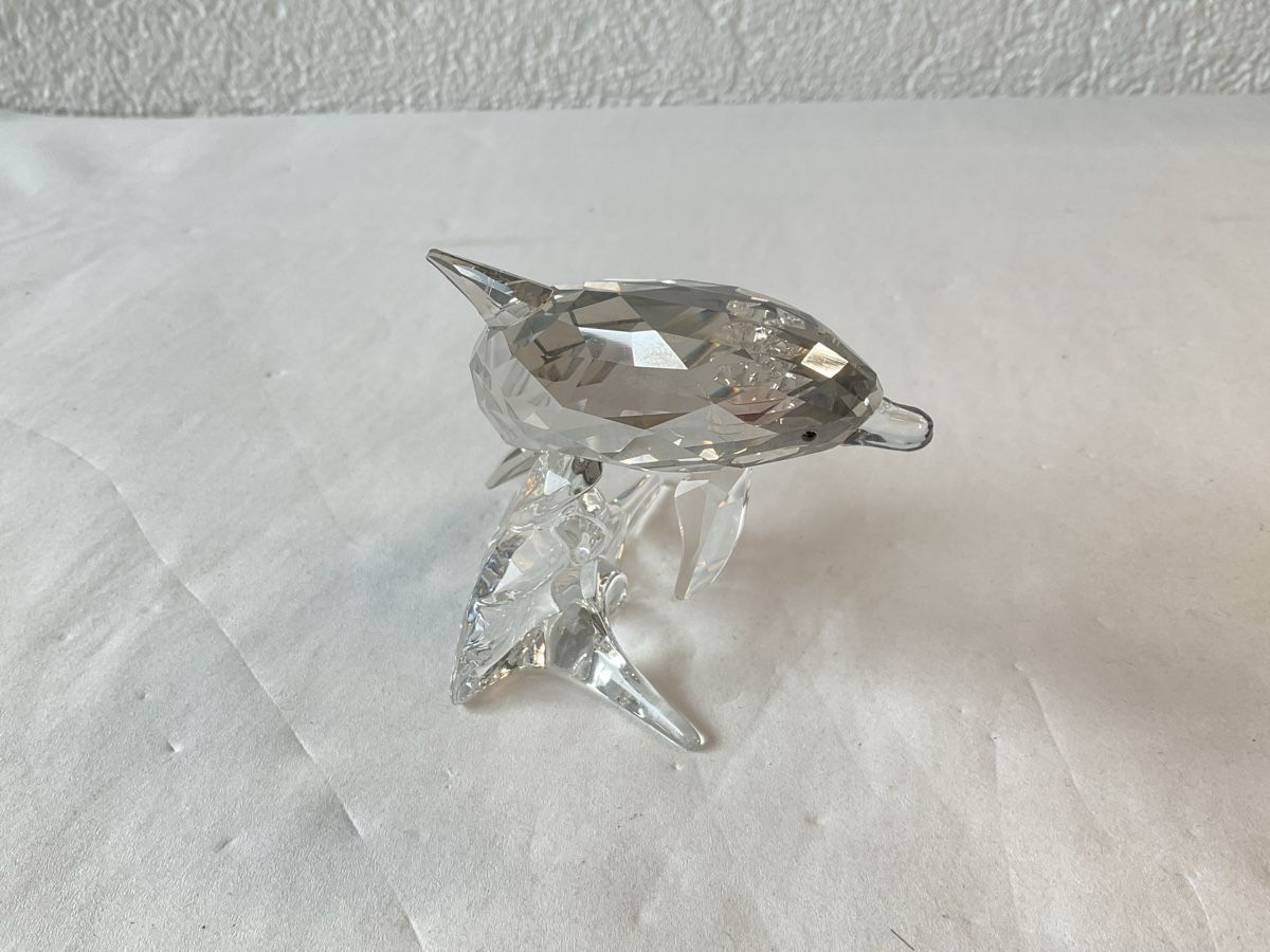 Swarovski Statuette: Swarovski Crystal, Dolphin Mother  – Usato da Malleray venduto da Robot12 3
