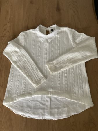 Damen Pullover mit Blusen Einsatz Gr.S Neu