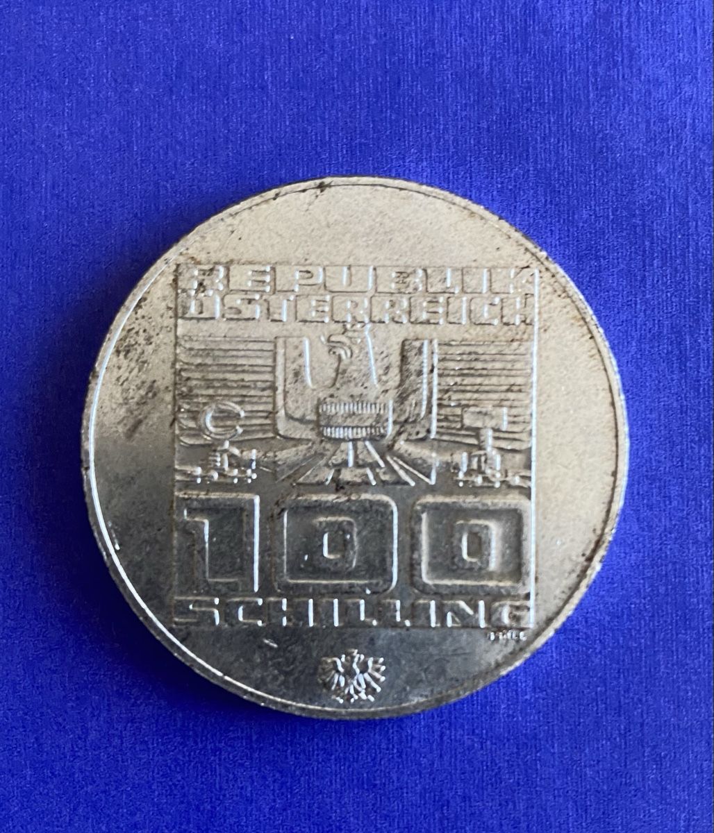 Tutti le monete: Silbermünze 100 Schilling – Usato da Aathal-Seegräben venduto da wagenburg01