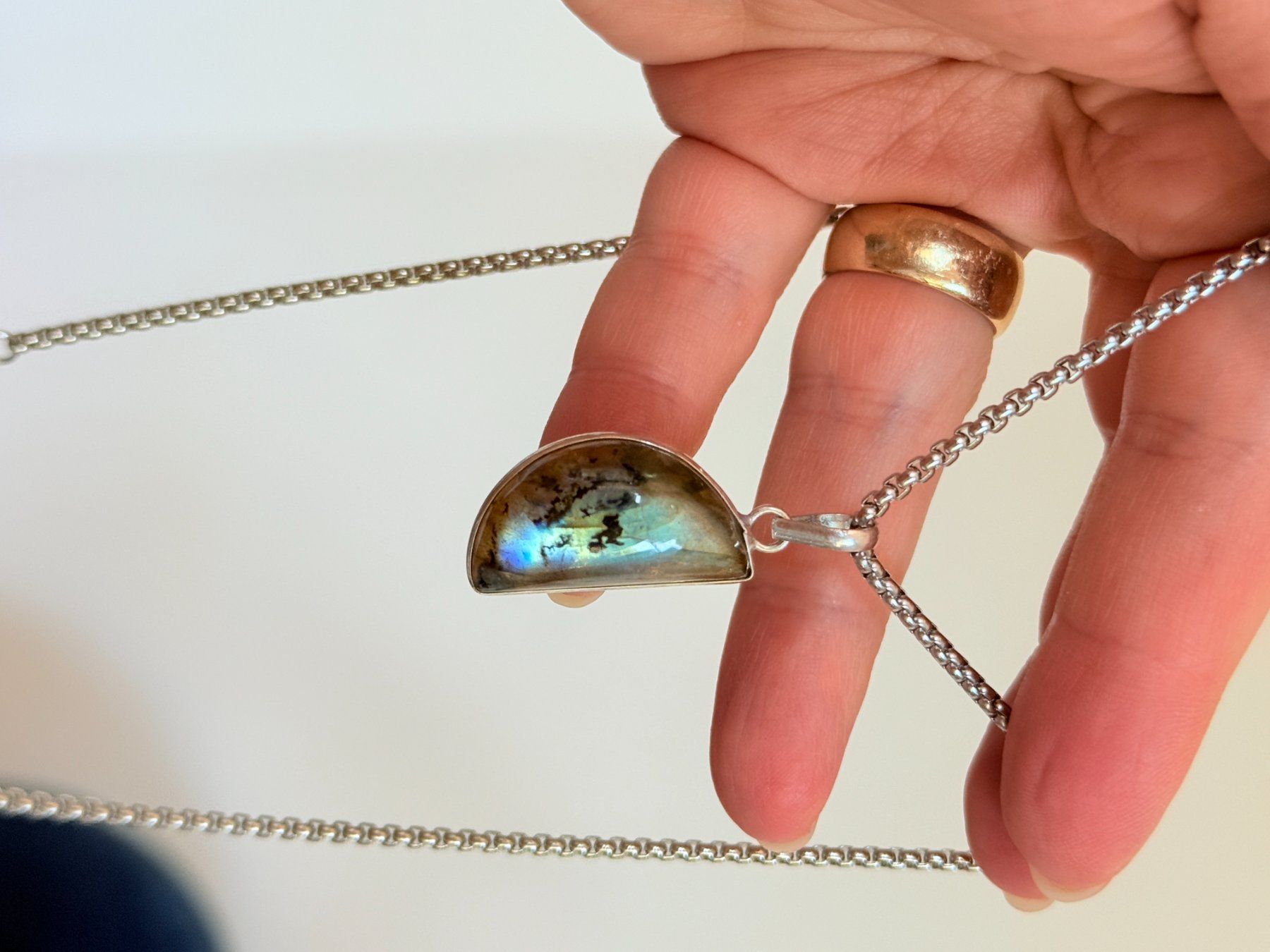Catenine: Collier avec Labradorite – Nuovo e nell'imballaggio originale da Genève venduto da AWWA 8