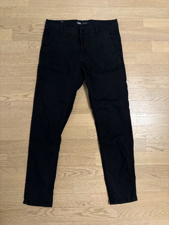 Zara Chino Hose, Schwarz, Grösse EUR 40 Neuwertig