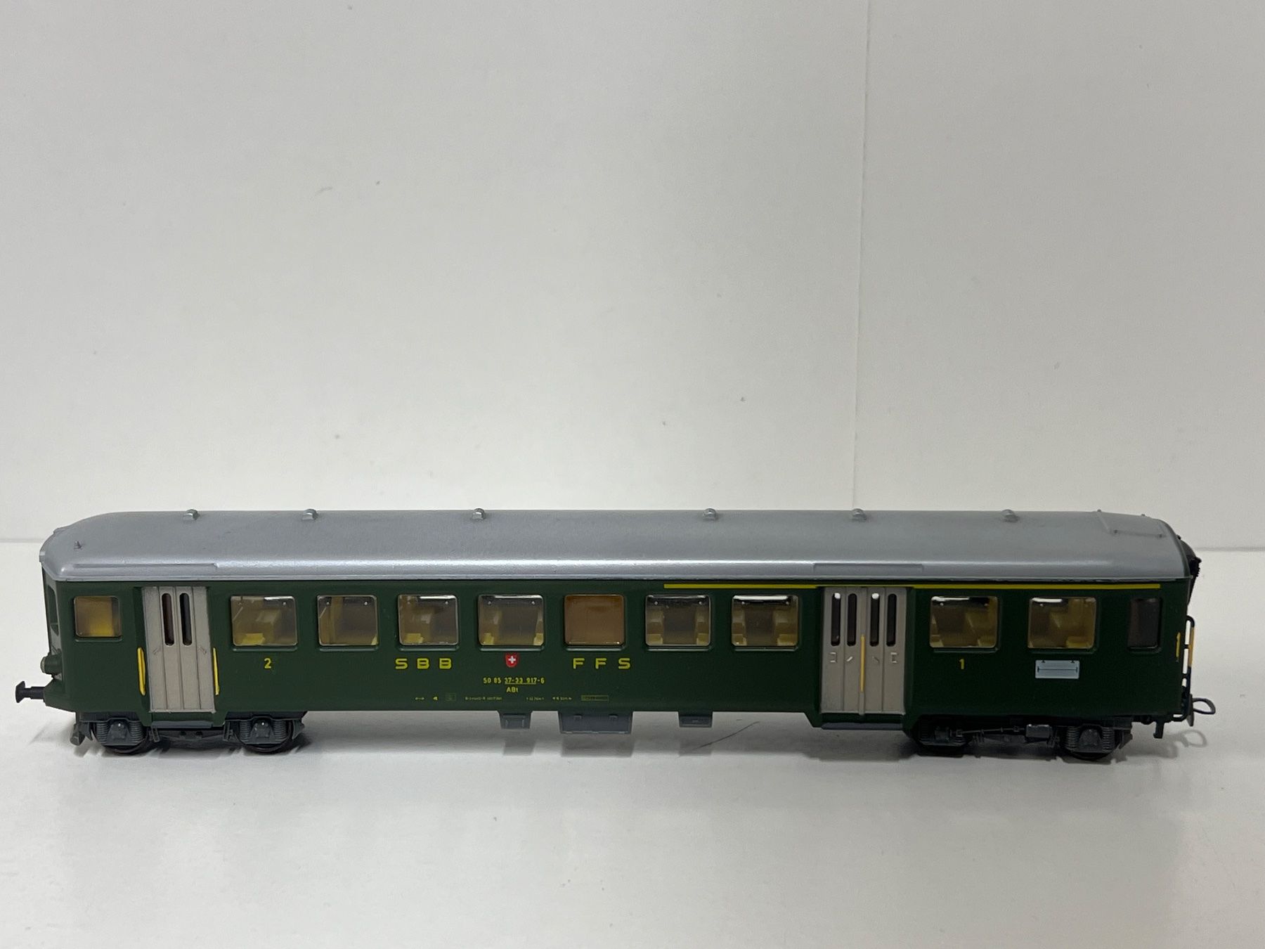 Kleinbahn Modellini di ferrovie: KLEINBAHN Steuerwagen ABt  SBB H0 DC – Usato da Neuenhof venduto da ludovicco 2