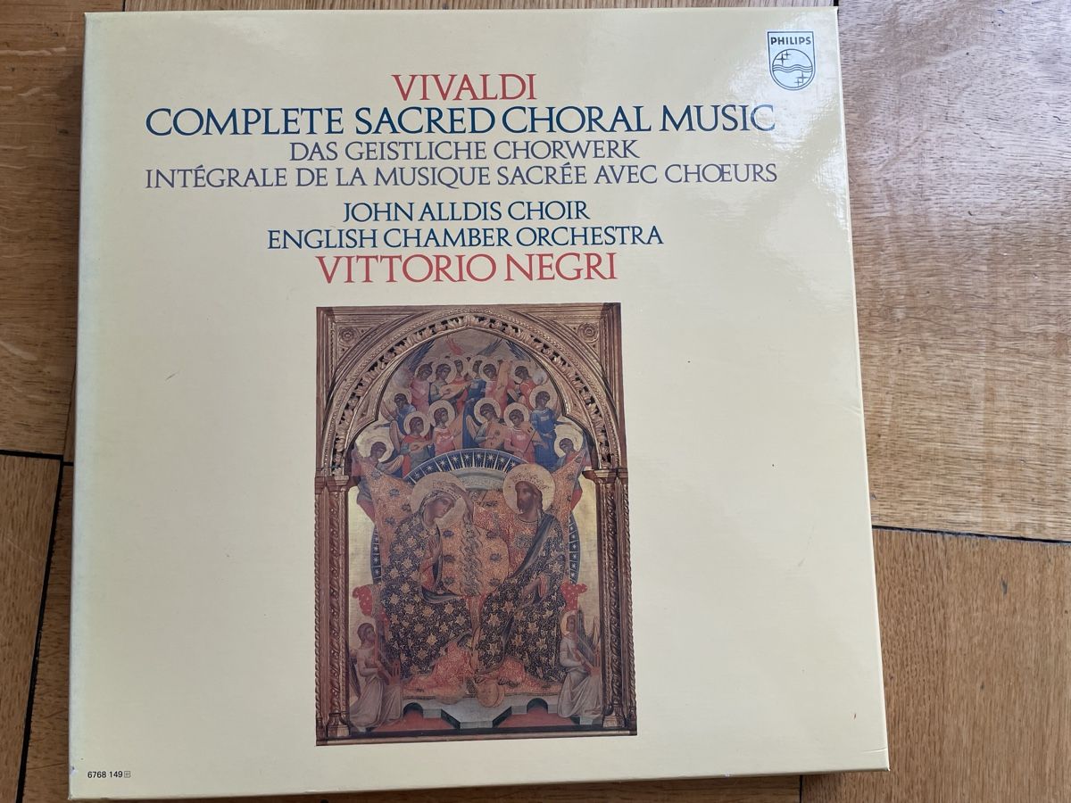 Dischi in vinile: Vivaldi Complete sacred choral music – Usato da Chexbres venduto da pierre06