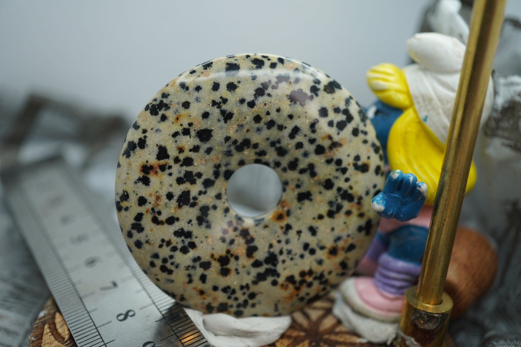 Minerali & Pietre curative: Dalmatiner   Pi  Scheibe  ca50mm    ab  1.-     Räumung – Nuovo e nell'imballaggio originale da Eschenbach SG venduto da topstone 5