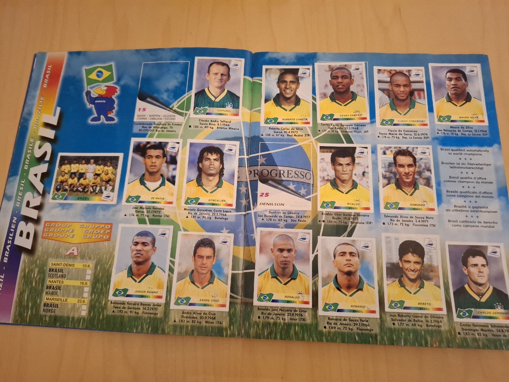 Panini Carte collezionabili: Panini WM 1998 Album – Usato da Zug venduto da Monz01 2