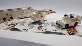 LEGO Vintage aus den 70er Jahren, 653 Krankenwagen Heli