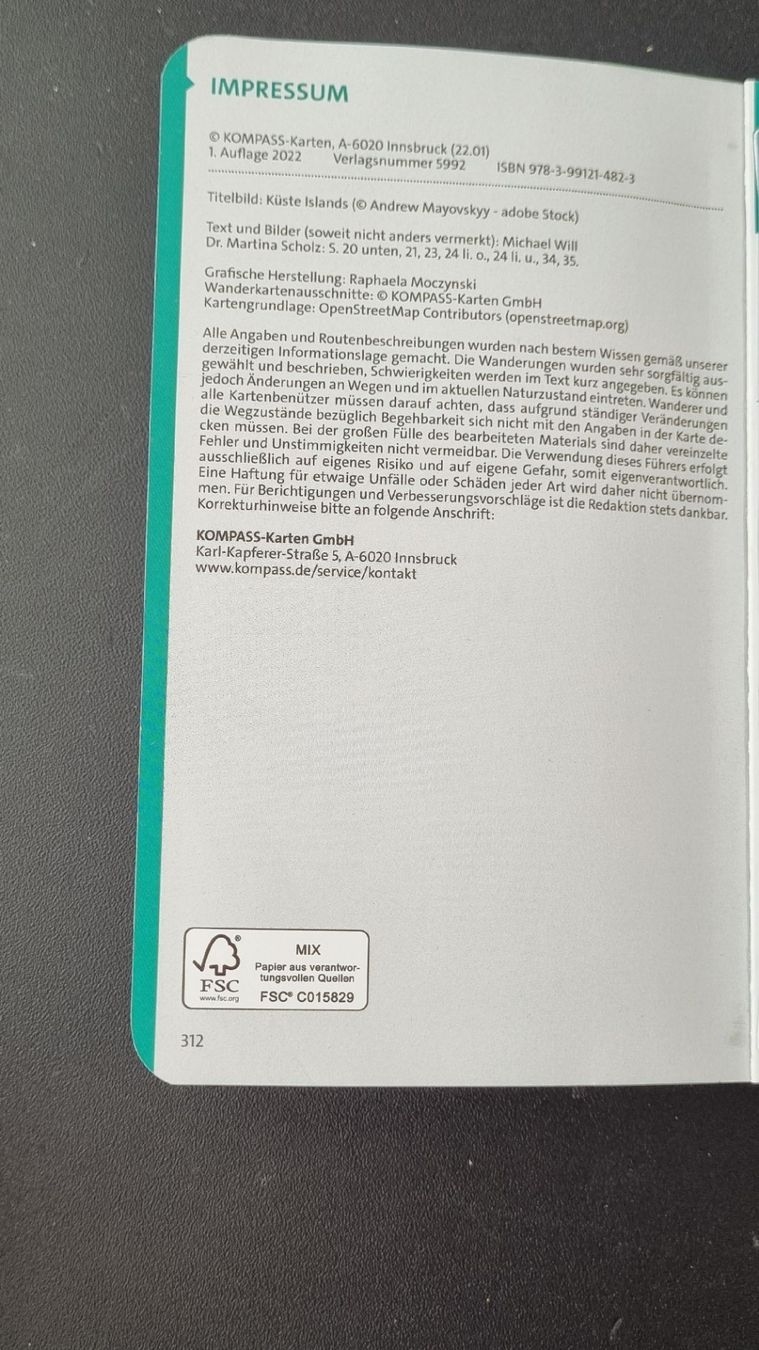 Libri: Wanderführer Island von KOMPASS (Neu!) – Nuovo (secondo la descrizione) da Zürich venduto da lizzie_26 7