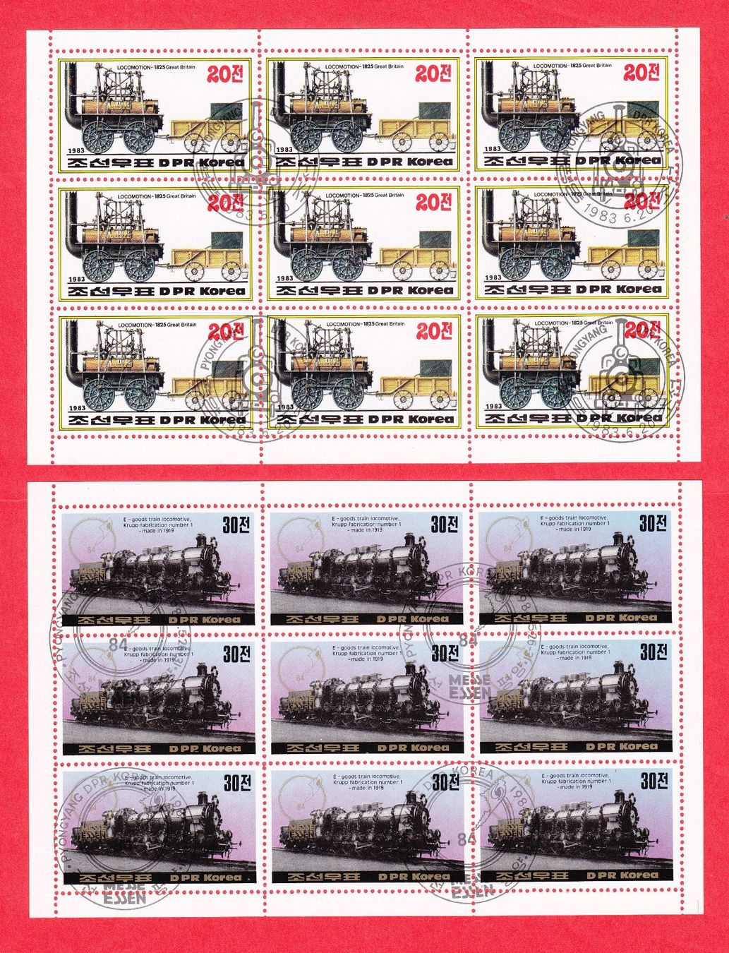Tutti i francobolli: LOT Diverse Eisenbahnmarken postfrisch+gestempelt div.Länder – Usato da Adliswil venduto da Aenti 1