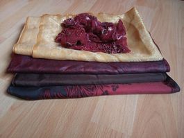 DEKO 5-tlg. Set Tischläufer "Indien" aus Satin *Neu goa