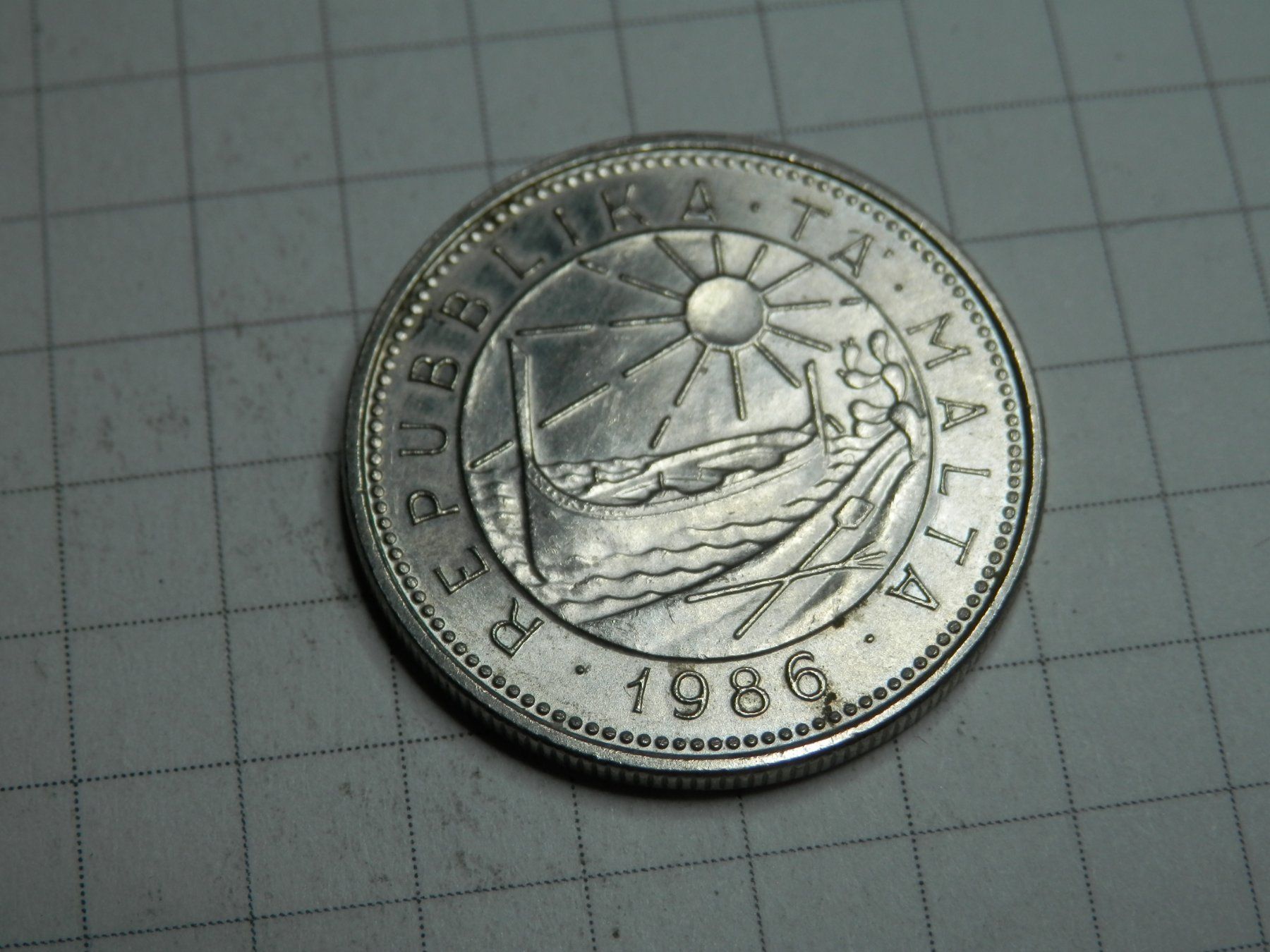 Tutti le monete: Malta 10 Cent, 1986 – Usato da Weiach venduto da weiach81